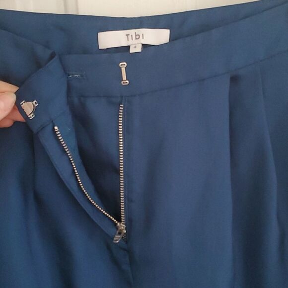 Tibi Teal Satin Pants - Picture 4 of 10